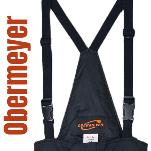 OBERMEYER Unisex I-Grow Snow Ski Bib Overalls Black, Size 8 (Kids) - Picture 4 of 14